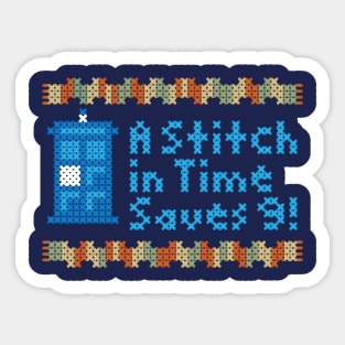 A Stitch in Time Sticker